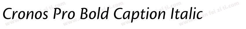 Cronos Pro Bold Caption Italic字体转换